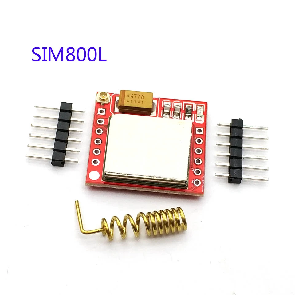 

Smallest SIM800L GPRS GSM Module MicroSIM Card Core BOard Quad-band TTL Serial Port
