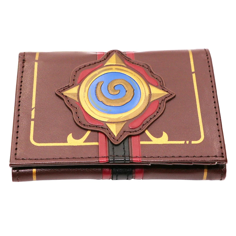 Бумажник из тисненой кожи с логотипом Heroes of Warcraft Hearthstone Мужские Складные кошельки