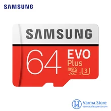 Samsung TF карта MB-MC EVO Plus microsd64гб карта памяти UHS-I 64 Гб U3 класс 10 4K UltraHD флэш-карта памяти microSDXC