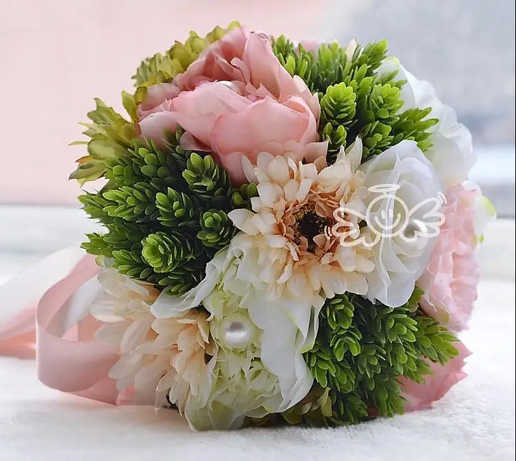 Artificial beautiful wedding flowers bridal bouquets hot sale bouquet