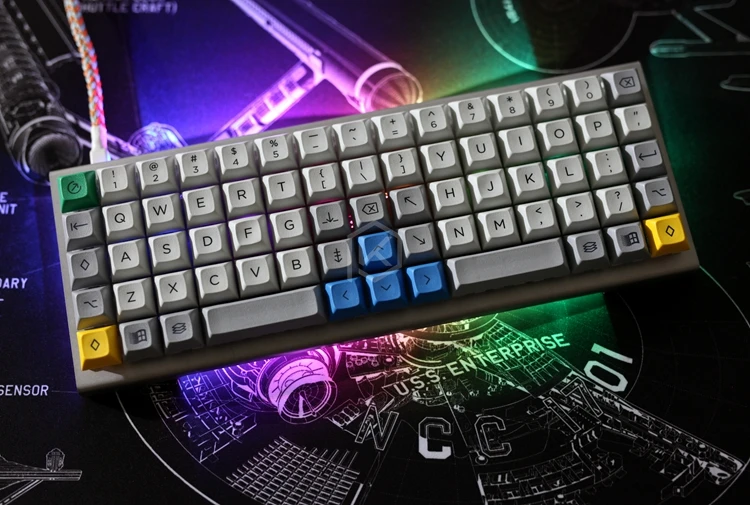 Механическая клавиатура xd75re xd75am xd75 под заказ 75 клавиш подсвечиваемая RGB печатная