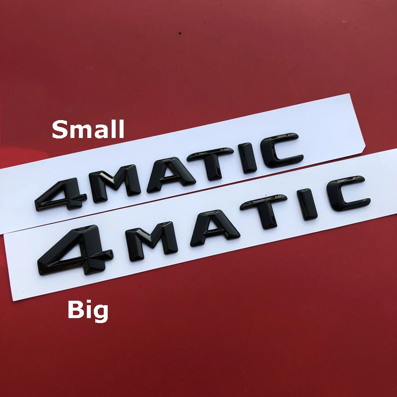 

Letters Emblem for Mercedes Benz AMG 4MATIC Badge Car Styling Refitting Trunk All Wheel Drive Logo Sticker Black Chrome New Old
