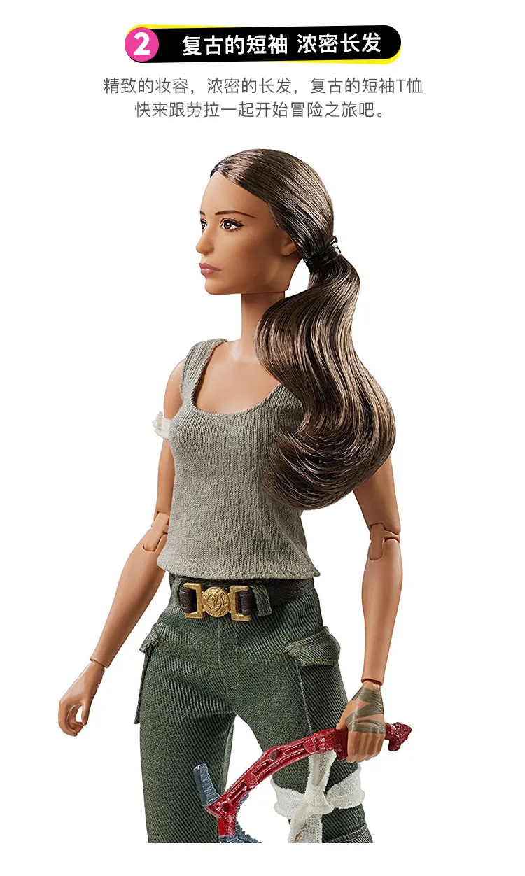 Оригинальная кукла Барби Tomb Raider шарнирные Игрушки для девочек подлинный Топ бренд Барби игрушки для детей