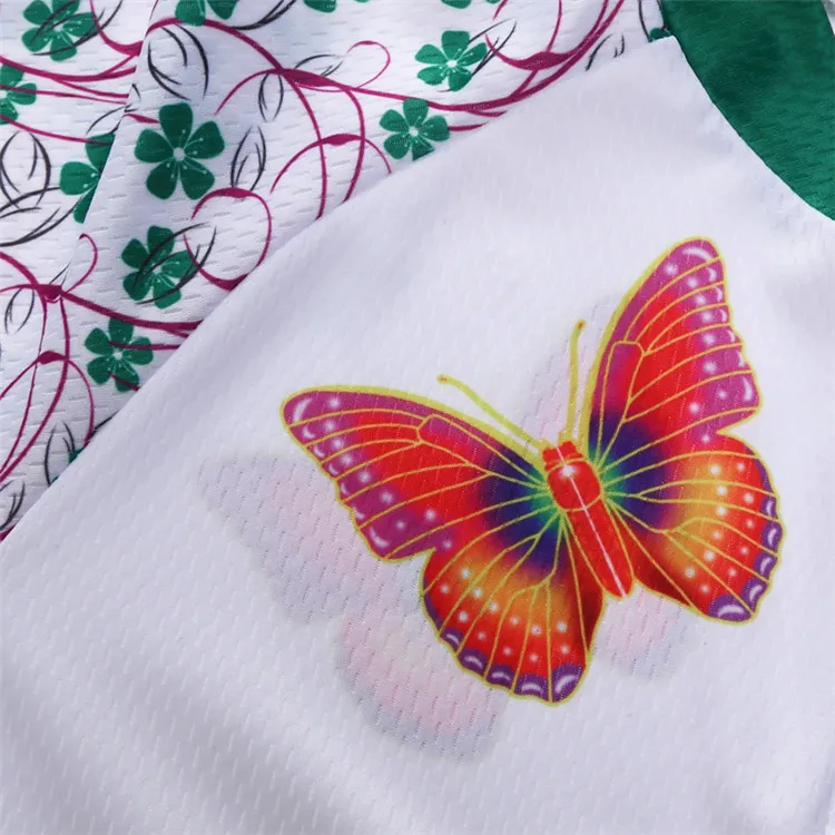 5 Fresh Fashionable Style Flower Beauty Printing Lady Cycling Jersey Summer Bicycle Jersey Outdoor Sportswear Short Sleeve Ropa Ciclismo (5)
