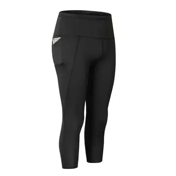 

ROPALIA Calf-Length Slim Leggings High Waist Summer Casual Solid Fitness Push Up Legging Female Elasitc Trousers With Pocket