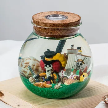 

Anime Luffy Zoro Boa Hancock Nami BROOK Night Lights Wishing Bottle Figure Collect Model Toy M1583