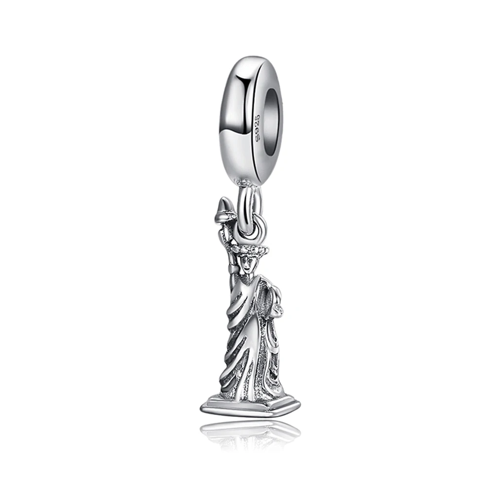 925 серебряные подвески-шармы diy Биг Бен Статуя Свободы здания стиль бусины для женщин pandora серебряный браслет 925