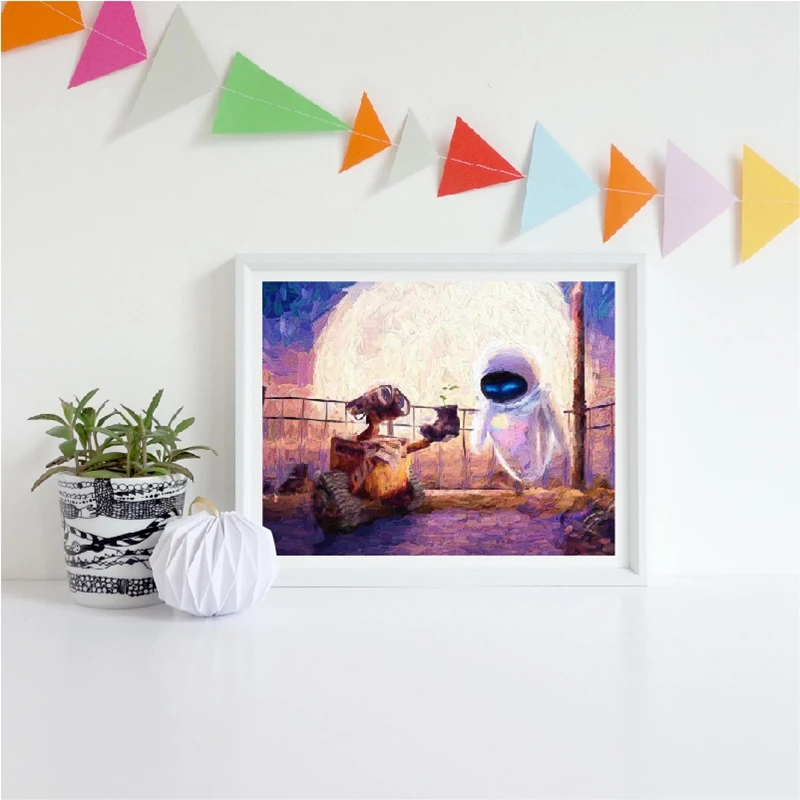Romantic Gift Canvas Art Picture Kids Room Decor