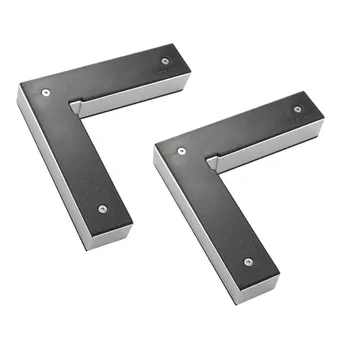 

2pcs Aluminum Alloy Right Angle 90 Right Angle Clamp Woodworking Fixing Fixture Positioning L Block Right Angle Tool Set