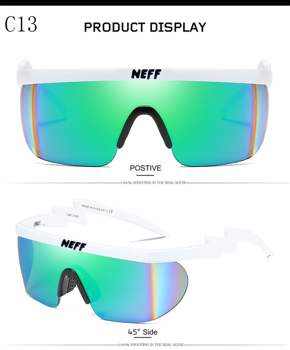 10 шт оптом! бренд NEFF солнцезащитные очки для мужчин и женщин модные солнцезащитные очки для вождения очки 2 Lense Gafas Oculos De Sol Feminino