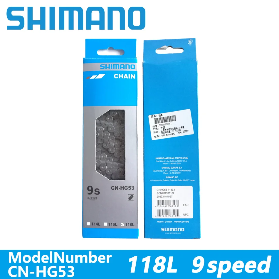 Shimano Alivio CN HG53 Deore Tiagra супер узкая HG 9 скоростная велосипедная цепь 112L118L звенья M4000