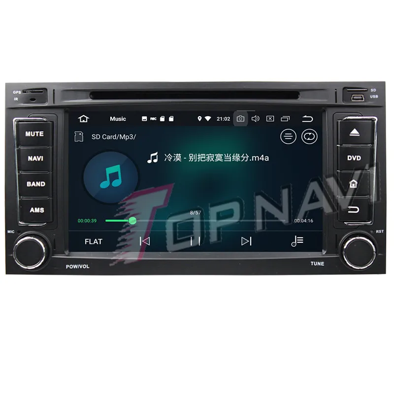 Topnavi Android 9 0 автомобильный DVD мультимедийный плеер для VW TOUAREG (2002 2010) MULTIVAN (2008 2012)