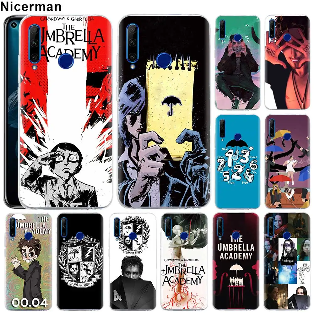 

A Umbrella Academy Silicone Phone Case for Huawei P30 P30 Pro Honor 20 Pro 10 20 Lite 8X 8S 8A 8C V20 Soft TPU Case Fundas
