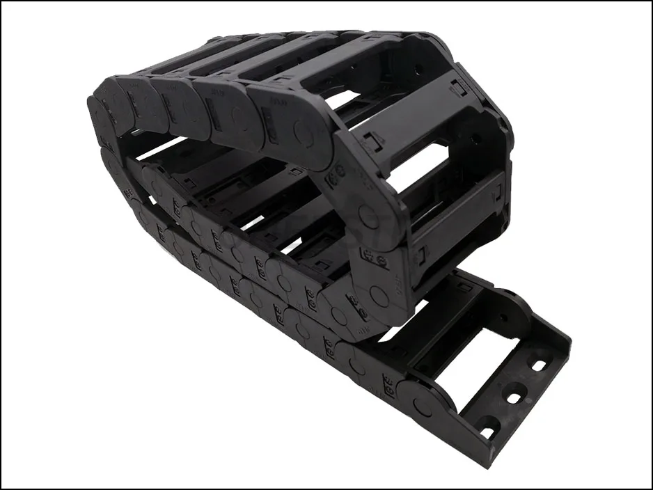 JFLO 1 Meter 25x77mm Bridge Open on Both Sides CNC Router Cable Chain  Wire Carrier Cable Drag Chain with end Joints Tanks chain 7