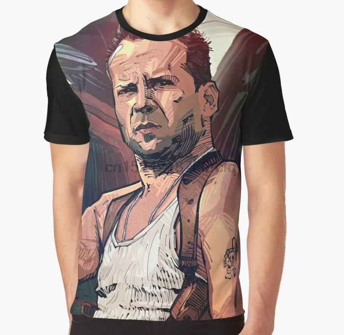 

All Over Print 3D Women T Shirt Men Funny tshirt Die Hard Graphic T-Shirt