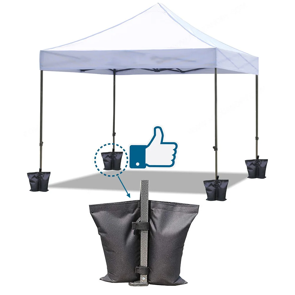 Água de Fixação Acampamento ao ar Pçs à Prova Dwaterproof Oxford Toldo Tenda Suporte Livre Guarda-chuva Pés Instantâneos Sun Abrigo Ponderada Bolsa Areia Titular 4 7 fixação oxford toldo tenda suporte acampamento ao