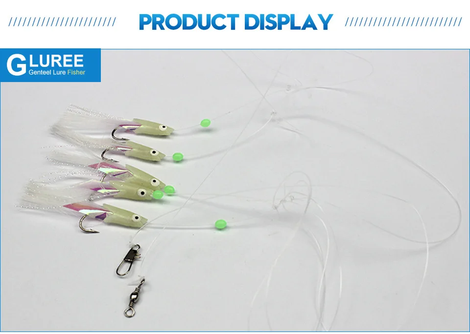 GLUREE-5PCSLot-10#-1#-2#-3#-4#-Luminous-Fish-Head-String-Hook-Soft-Fishing-Hooks-Rigs-Fake-Lure-Hook-Sea-Fishing-Tackle_05