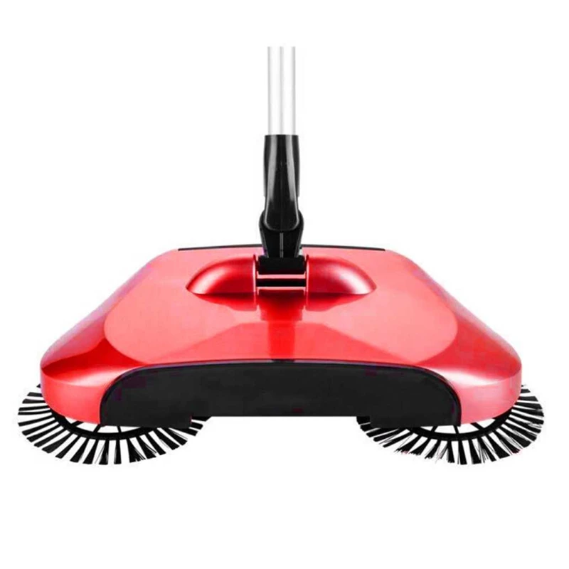 

New Stainless Steel Sweeping Machine Push Type Hand Push Magic Broom Dustpan Handle Household Cleaning Package Hand Sweeper