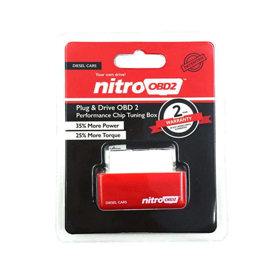 Plug and Drive NitroOBD2 EcoOBD2 Performance Chip Tuning Box for Benzine Diesel Cars