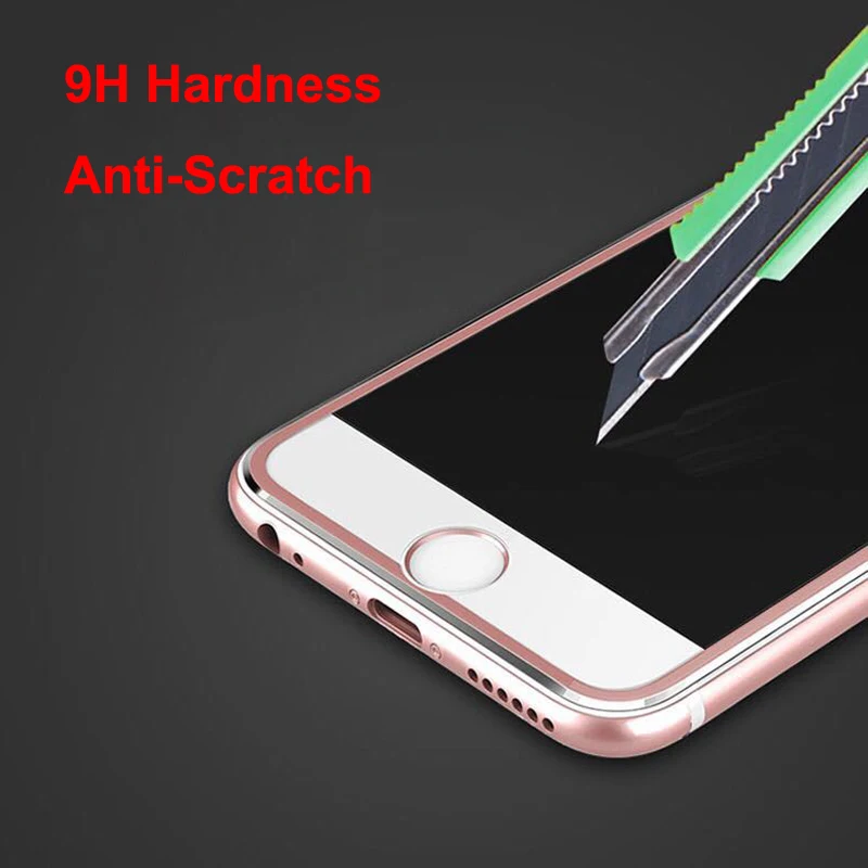  Nicotd 10 teile/los 3D Volle Abdeckung Gehärtetem Glas Für iPhone 6 6 s Titan Gebogenen Rand Displa