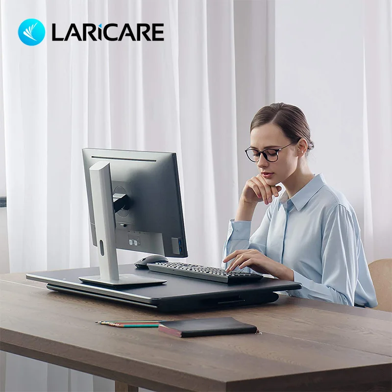 LairCare стол для ноутбука. Регулируемый по высоте и офисный стол. Поддержка всего ноутбука, монитора, интегрированного компьютера