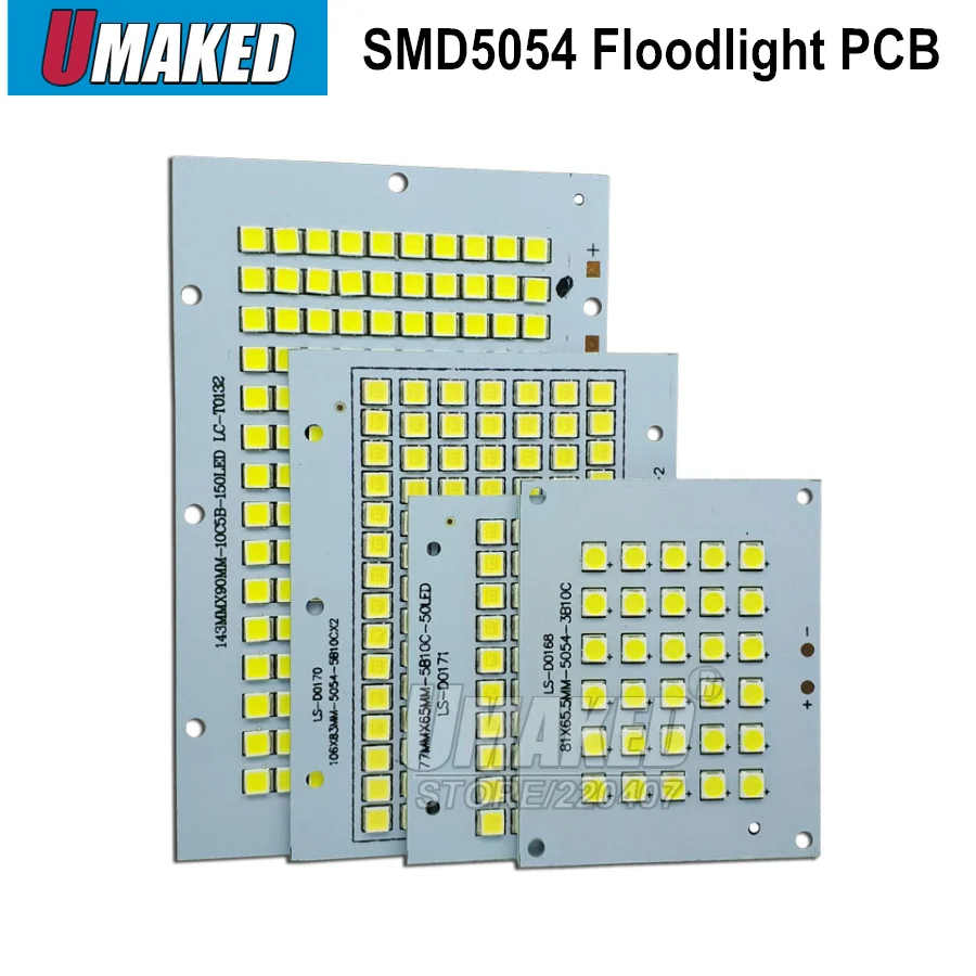 Светодиодный прожектор PCB 30 Вт 50 100 150 200 SMD5054 алюминиевый светодиодный