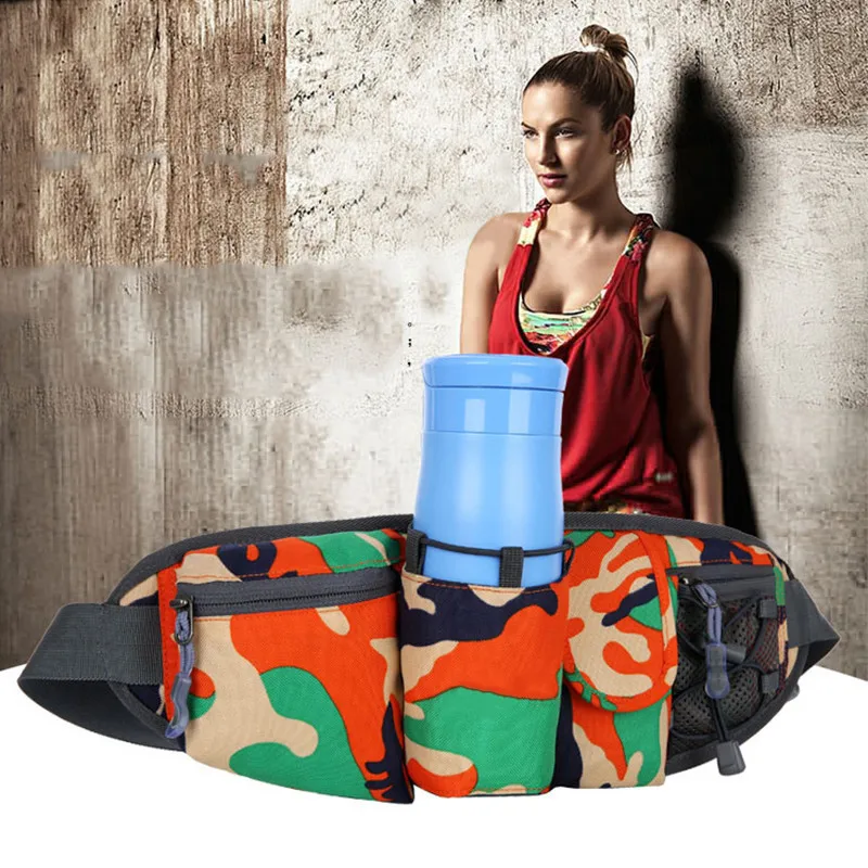 Открытый камуфляж талии сумка Камо бутылки воды фанни поясная сумки в стиле милитари путешествия Waistbag пояс работает сумки