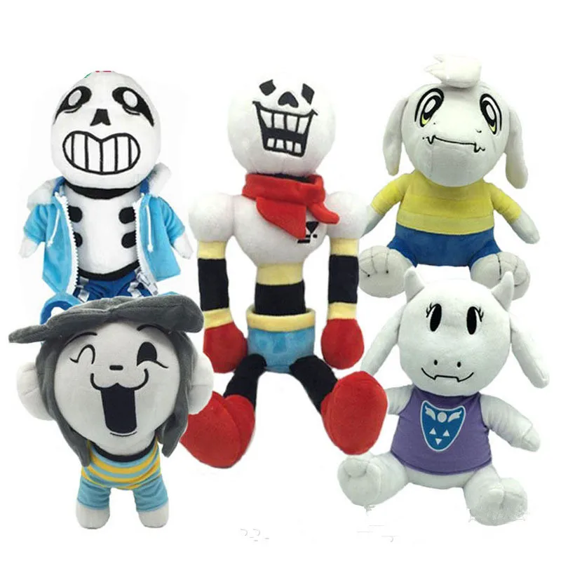 Undertale Plush Toys Sans Temmie Papyrus Asriel Toriel Peluche Dolls Baby Kids Gift 5pcslot 15cm  (4)