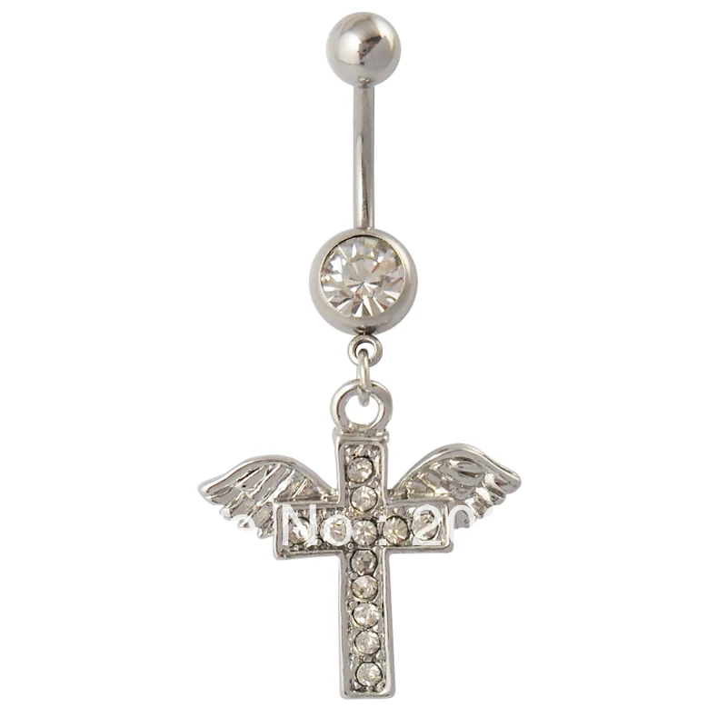 Wholesale Cross Belly Button Ring Navel Ring Body Jewelry Body Piercing