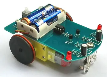 

Intelligent tracking car kit D2-1 line patrol car parts production of Electronic Science and technology DIY