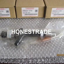 Подлинный Форсунка системы питания с общей торливной магистралью 095000-0751 для Land Cruiser 3,0 d4d 1KD-FTV 23670-39025 23670-30020