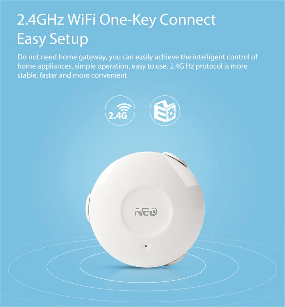 NAS-WS02W Smart Wi-Fi протечка воды сенсор Wi-Fi детектор утечки воды приложение уведомления оповещения утечки воды сенсор сигнализации дома