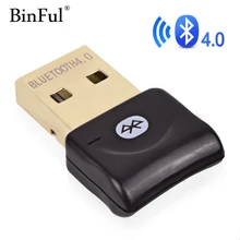 BinFul беспроводной Bluetooth адаптер V 4,0 Двойной режим Bluetooth USB ключ адаптер Bluetooth компьютерный приемник адаптер передатчик