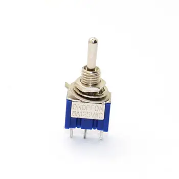 

10Pcs DIY Toggle Switch ON-OFF-ON 3 Pin 3 Position Mini Latching MTS-103 AC 125V/6A 250V/3A Power Button Switch SPDT Car Auto