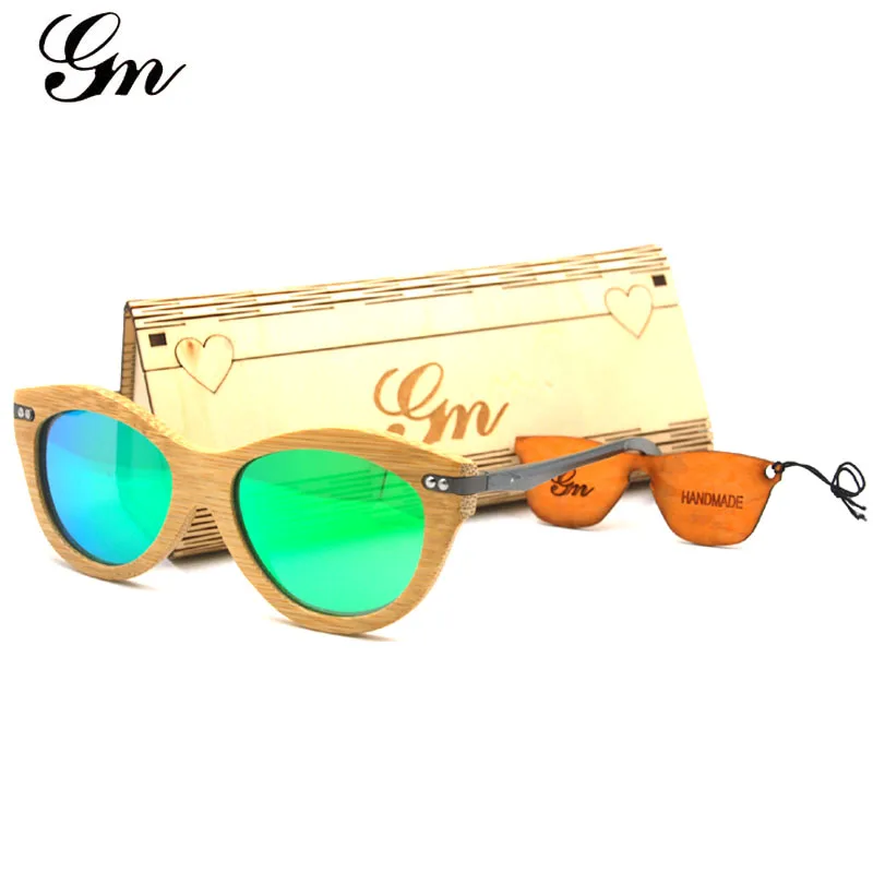

G M New bamboo and wood cat eyes with fashionable aluminum magnesium foot