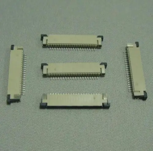 

100Pcs/lot 1.0mm 20P Drawer Mode High Contact Type 20Pin 1.0mm Pitch FFC FPC Connector for LCD screen interface of MP3/DVD/Phone