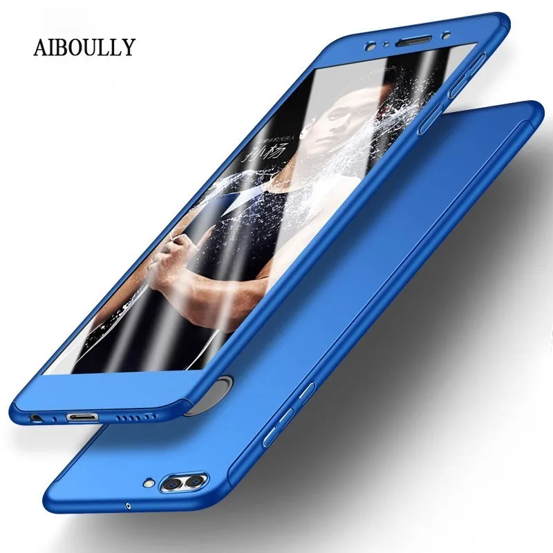 

360 Degree Full Case For Huawei Honor 7a Pro AUM-L29 5.7" Cover Protective Shell On Honor7a 7A 7apro Case and Tempered Glass