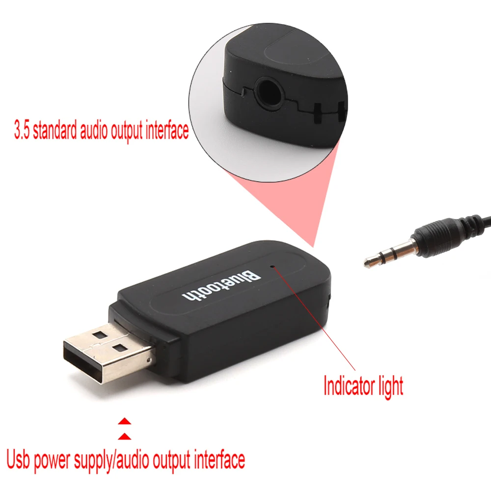 Bluetooth AUX беспроводной портативный мини музыкальный ресивер стерео аудио для iPhone