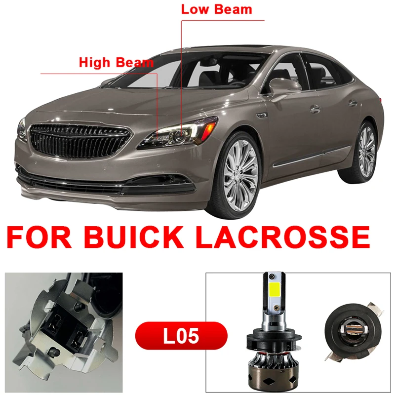 CARLitek оригинальный адаптер H7 для Buick LaCrosse Mini Canbus фара 72 Вт 12000LM 6000K 12V