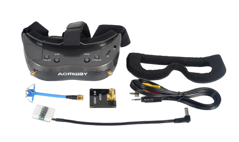 Оригинальные очки Aomway Commander V2 V1 2D 3D 48CH 5,8G 64Ch 1080P 800*600 SVGA FPV видео гарнитура Поддержка HDMI DVR FOV 45 для RC - Цвет: Commander V2