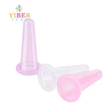 Массажные банки Лица купирования Набор силиконовых для лица баночный массаж тела комплект против морщин Anti-Aging вакуумный комплект гигиенических