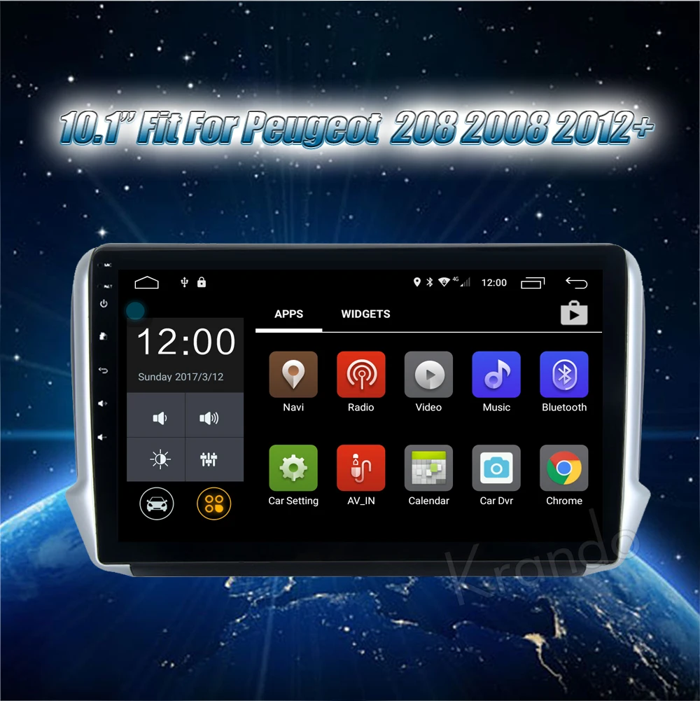 Clearance Krando 10.1" Android 8.1 car audio radio navigation multimedia system for Peugeot 208 2008 2012+ gps dvd player WIFI 3G DAB+ 1 Clearance Krando 10.1" Android 8.1 car audio radio navigation multimedia system for Peugeot 208 2008 2012+ gps dvd player WIFI 3G DAB+ 1