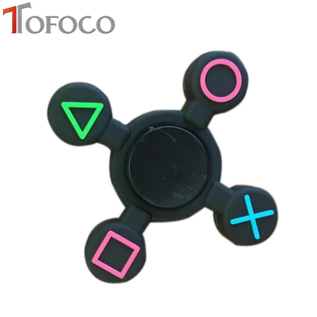 TOFOCO 2019 EDC Пластик ручной Spinner PS4 Непоседа счетчик контроллер Пластик фокус антистресс Cube Spinner кольцо взрослые игрушки