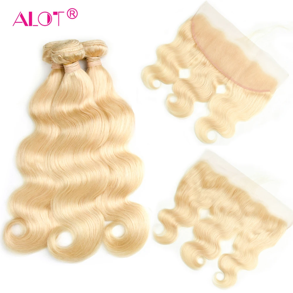 Alot Malaysian Body Wave Frontal With Bundles 613 Blonde Hair Bundles With Frontal Remy Human Hair 3 Bundles With Lace Frontal Alot Malaysian Body Wave Frontal With Bundles 613 Blonde Hair Bundles With Frontal Remy Human Hair 3 Bundles With Lace Frontal