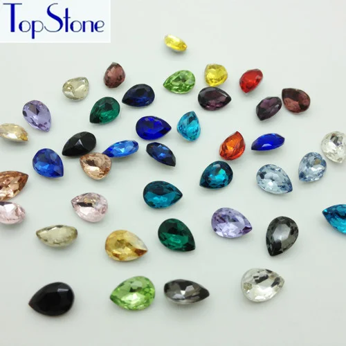 Стразы стеклянные TopStone 7x10 мм 6x8 4x6 | Дом и сад
