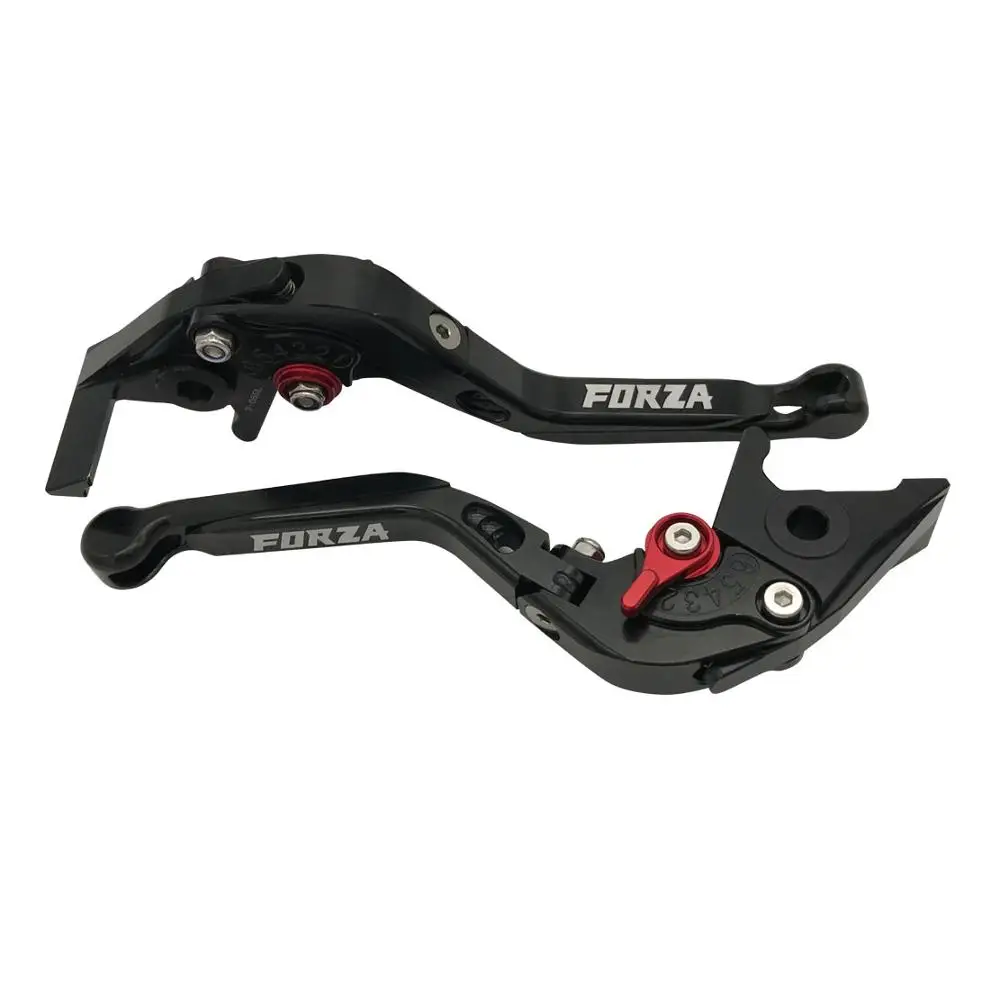 SEMSPEED CNC FORZA300 Складные Выдвижные Тормозные рычаги для Honda Forza 300 250 125 2010- NSS300 SH300 MF13 аксессуары - Цвет: Черный