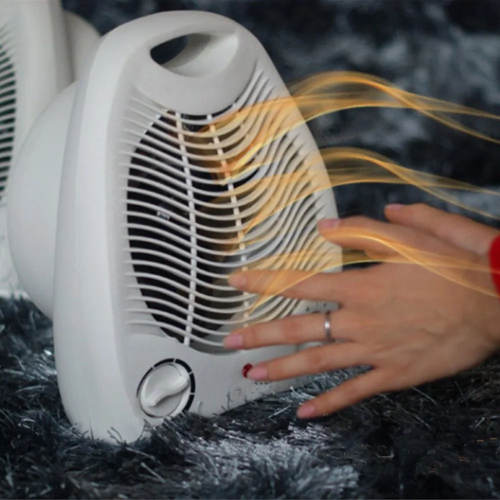

Portable Fan Heater Adjustable Thermostat Floor Table Desk Heater 2000W Heater 2 Heat Settings Fan Heater