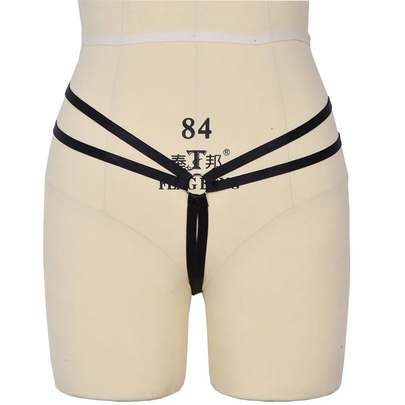 Polyester body harness belt pastel goth wedding garter thigh harness