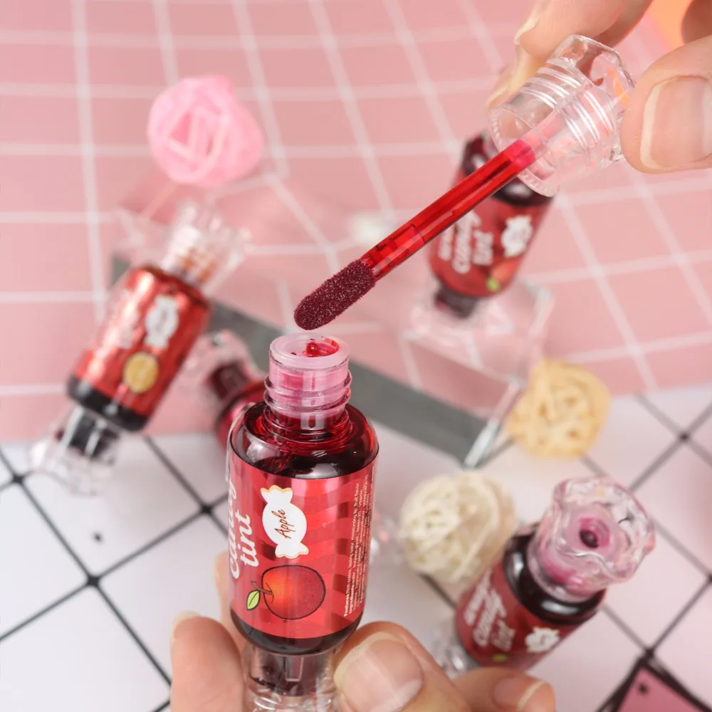 K.A.N Brand Long Lasting lipgloss Waterproof Candy Dyeing Liquid Lip Tint Lipgloss for lovely with the sweet flavour By Factory K.A.N Brand Long Lasting lipgloss Waterproof Candy Dyeing Liquid Lip Tint Lipgloss for lovely with the sweet flavour By Factory