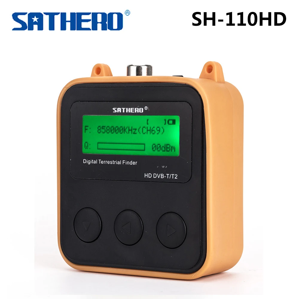 Цифровой карманный искатель Sathero DVB T с ЖК экраном и поддержкой сигнала QPSK